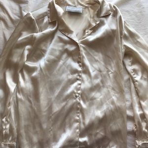 Gold Long Sleeve Button Up
